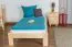 Letto singolo "A10", pino massello, naturale, incl. rete a doghe - 90 x 200 cm