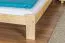 Letto singolo "A10", pino massello, naturale, incl. rete a doghe - 90 x 200 cm