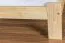 Letto singolo "A10", pino massello, naturale, incl. rete a doghe - 90 x 200 cm