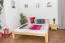 Letto matrimoniale king size 180 x 200 cm | Pino massiccio naturale | Rete a doghe inclusa | Design moderno