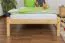 Letto singolo in pino massello naturale | Rete a doghe inclusa | 90 x 200 cm | Design moderno