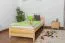 Letto singolo 78, pino massello, naturale, incl. rete a doghe - 90 x 200 cm
