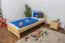 Letto singolo 78, pino massello, naturale, incl. rete a doghe - 90 x 200 cm