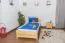 Letto singolo 78, pino massello, naturale, incl. rete a doghe - 90 x 200 cm
