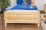 Letto singolo 78, pino massello, naturale, incl. rete a doghe - 90 x 200 cm