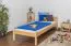 Letto singolo 86, pino massello, naturale, incl. rete a doghe - 90 x 200 cm