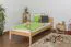 Letto singolo 86, pino massello, naturale, incl. rete a doghe - 90 x 200 cm