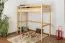 Letto a castello per bambini in legno massello di pino naturale “120” – dimensioni 90 x 200 cm