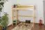 Letto a castello per bambini in legno massello di pino naturale “120” – dimensioni 90 x 200 cm