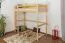 Letto a castello per bambini in legno massello di pino naturale “120” – dimensioni 90 x 200 cm