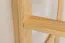 Letto a castello per bambini in legno massello di pino naturale “120” – dimensioni 90 x 200 cm