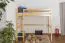 Letto a castello per bambini in legno massello di pino naturale “120” – dimensioni 90 x 200 cm