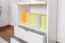 Scaffale pino massello bianco laccato Junco 47C | 158 x 60 x 42 cm | Design moderno e robusto