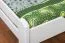 Letto alla francese "Easy Premium Line" K4 in faggio massello laccato bianco, 120 x 200 cm