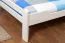 Letto king size "Easy Premium Line" K4 in faggio massello laccato bianco, 180 x 200 cm