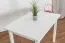 Tavolo da pranzo in pino massello laccato bianco | Modello Junco 228A | 70 x 100 cm | Design moderno