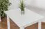 Tavolo in pino massello laccato bianco Junco 227A | 90 x 60 cm | Design moderno, robusto, facile da montare
