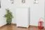 Armadietto in pino massello laccato bianco Junco 156 | 140 x 90 x 42 cm | Design moderno e ampio spazio