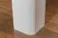 Portascarpe in faggio massello laccato bianco Junco 224 | Design moderno | 70 x 58 x 26 cm
