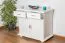 Comodino in pino massello laccato bianco Pipilo 16 | Design moderno | 88 x 95 x 54 cm | Ampio spazio