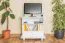 Mobile porta TV in pino massello laccato bianco | Design moderno | 66 x 72 x 44 cm | Junco 199