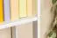Scaffale in pino massello bianco Junco 57D | 86 x 60 x 30 cm | Design moderno e stabile