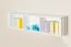 Mensola a muro in pino massello bianco Junco 333 | 30 x 120 x 24 cm | Design moderno e robusto