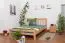 Letto matrimoniale "Easy Premium Line" K8, faggio massiccio, finitura naturale, incl. 1 pannello di copertura, 160 x 200 cm