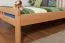 Letto matrimoniale "Easy Premium Line" K8, faggio massiccio, finitura naturale, incl. 1 pannello di copertura, 160 x 200 cm