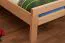 Letto matrimoniale "Easy Premium Line" K8, faggio massiccio, finitura naturale, incl. 1 pannello di copertura, 160 x 200 cm