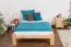 Letto una piazza e mezza "A10", pino massiccio, naturale, incl. rete a doghe - 120 x 200 cm