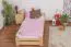 Letto singolo "A9", pino massiccio, naturale, incl. rete a doghe - 90 x 200 cm