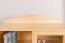 Vetrina Turakos 42 in pino massiccio naturale | 118,50 x 100 x 42 cm | Design moderno e robusto