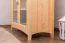Vetrina Turakos 42 in pino massiccio naturale | 118,50 x 100 x 42 cm | Design moderno e robusto