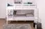 Letto a castello "Easy Premium Line" K24/n in faggio massello laccato bianco - 120 x 200 cm, divisibile