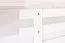 Letto a castello "Easy Premium Line" K24/n in faggio massello laccato bianco - 120 x 200 cm, divisibile