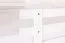 Letto a castello "Easy Premium Line" K24/n in faggio massello laccato bianco - 120 x 200 cm, divisibile