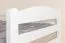 Letto a soppalco "Easy Premium Line" K22/n in faggio massello bianco - 90 x 200 cm