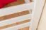 Letto a soppalco "Easy Premium Line" K22/n in faggio massello bianco - 90 x 200 cm