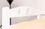 Letto a castello "Easy Premium Line" K19/n in faggio massello bianco - 90 x 200 cm, testiera e pediera forate, divisibile