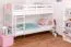 Letto a castello divisibile Easy Premium Line K19/n | Faggio massello bianco | 90 x 200 cm | Design moderno e sicuro