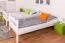 Letto a castello divisibile Easy Premium Line K19/n | Faggio massello bianco | 90 x 200 cm | Design moderno e sicuro