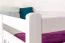 Letto a castello "Easy Premium Line" K20/n in faggio massello bianco - 90 x 200 cm, divisibile