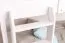 Letto a castello "Easy Premium Line" K20/n in faggio massello bianco - 90 x 200 cm, divisibile