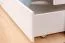 Letto a castello Easy Premium Line K18/n | Faggio massello bianco | 90 x 200 cm | 2 cassetti | Divisibile