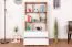Scaffale per cameretta Alard 04 | Rovere e bianco | 151 x 80 x 40 cm | Design moderno