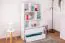 Cameretta completa 6 pezzi bianca con scrivania e contenitori | Set E Alard | Design moderno