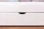 Letto a castello "Easy Premium Line" K17/n in faggio massello laccato bianco, incl. 2 cassetti e 2 pannelli laterali - 90 x 200 cm, divisibile