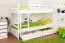 Letto a castello divisibile K21/n | Faggio massello bianco | 90 x 200 cm | 2 cassetti e pannelli laterali