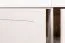 Cassettiera Segnas 02 | Bianco pino e marrone rovere | 88 x 130 x 43 cm | 3 cassetti, 3 ante
